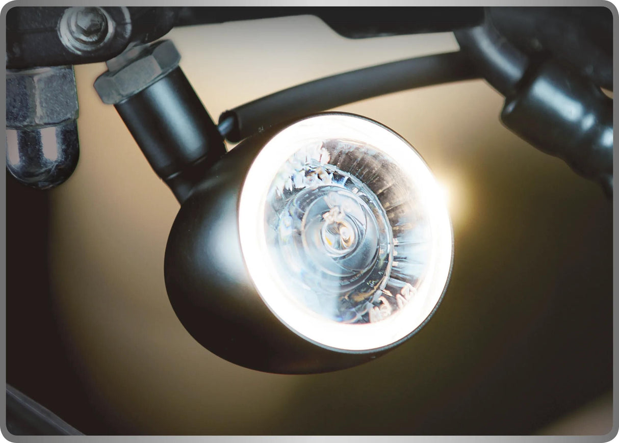 Kellermann LED indikator kugle 1000® pl hvid kl blinklys kugle 100 hvid, sort