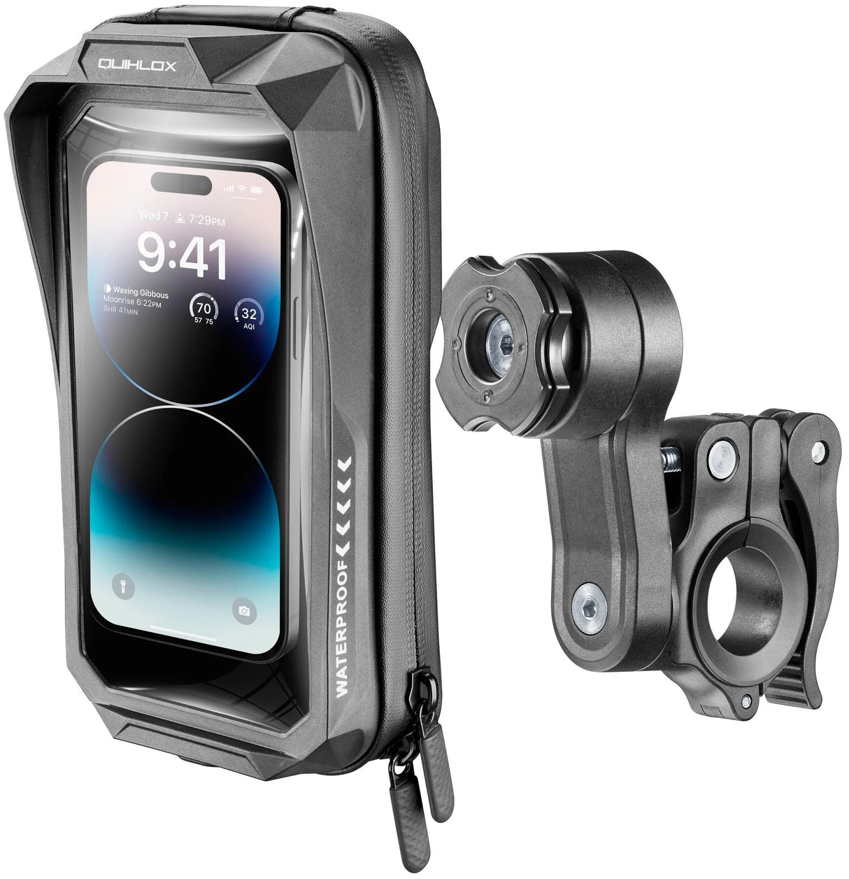 Interphone handyhalter quiklox mobiltelefon holder interph quiklox etui, mount 7 sål
