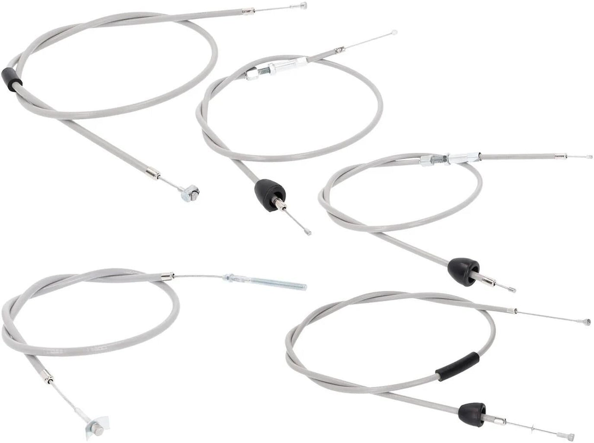 101 oktan bowden kabel sæt bowden kabel sæt 101.octa 5tlg grå