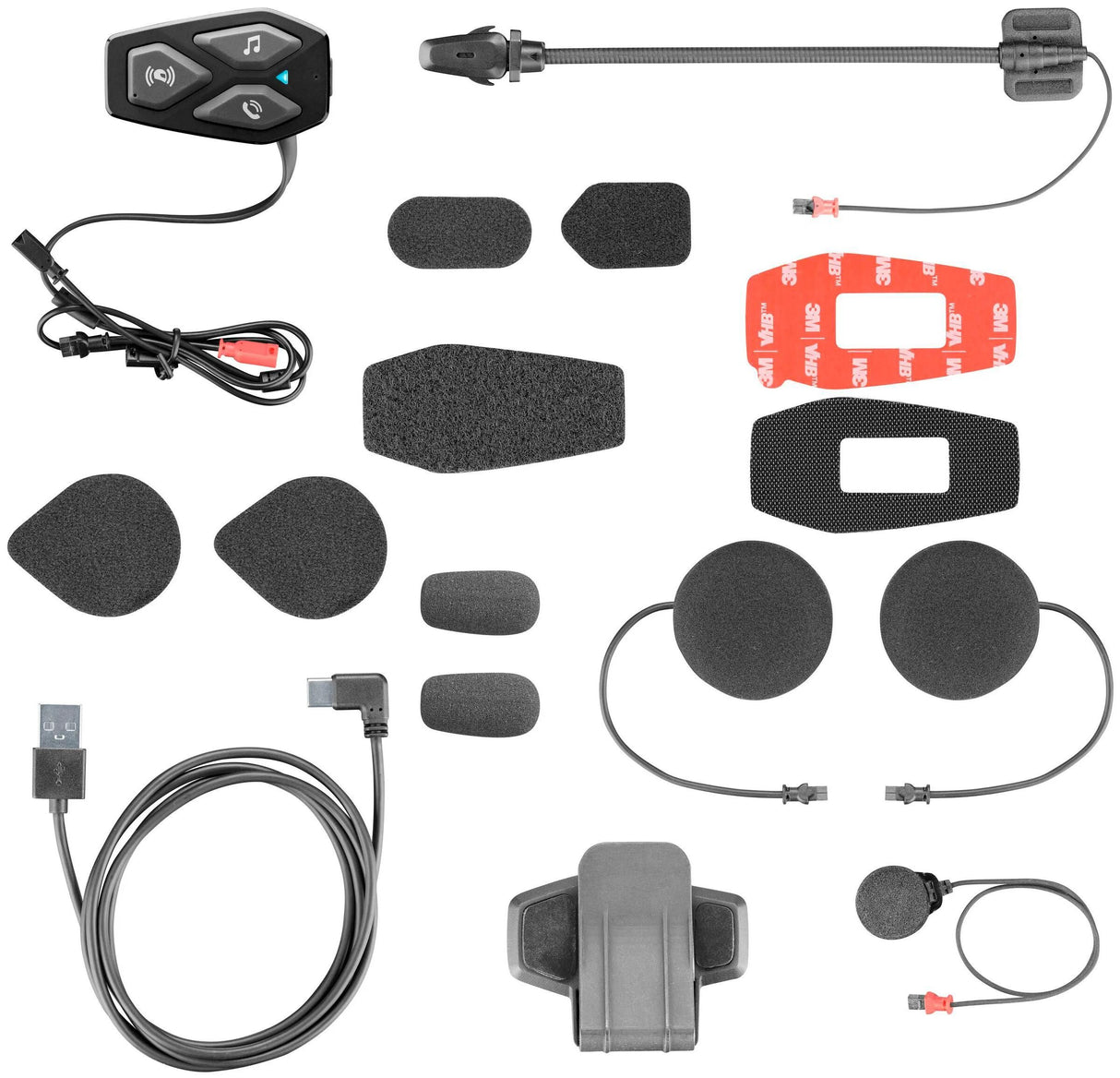 Interphone hjelm kommunikationssystem u-com 3 com. systemhjelme u-com3 hd