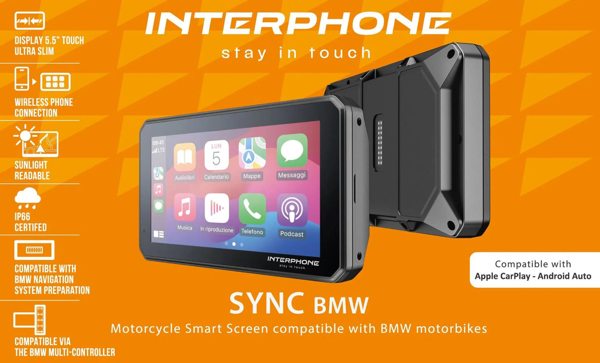 Interphone infotainment system sync55 bmw smart display sync bmw bilspil, Android auto 5.5