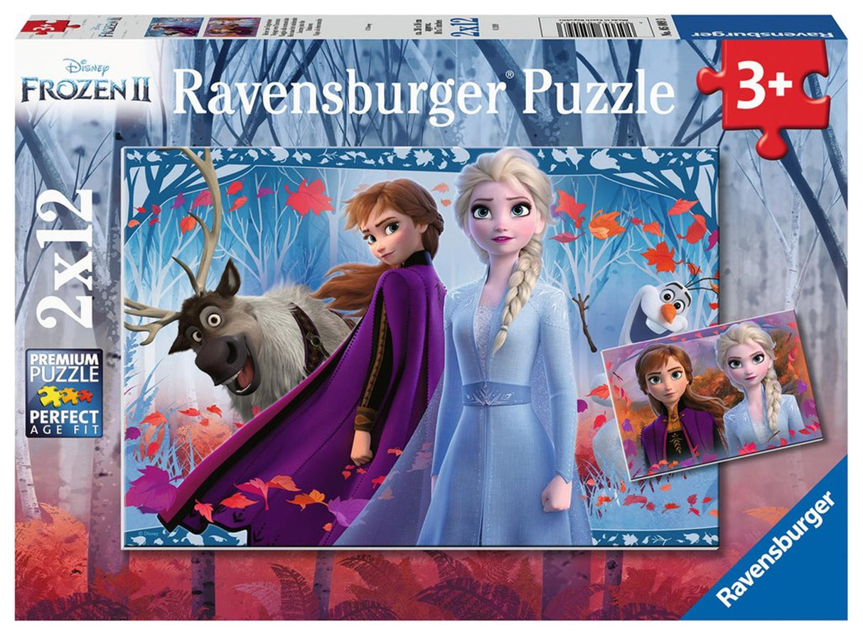 Ravensburger puslespil frosset 2 rejsen ind i de ukendte 2x12 brikker