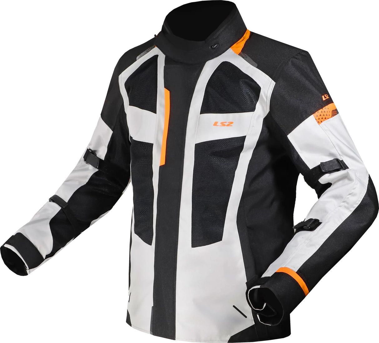 Ls2 jakke spejderjakke spejdermand sort grå orange xl