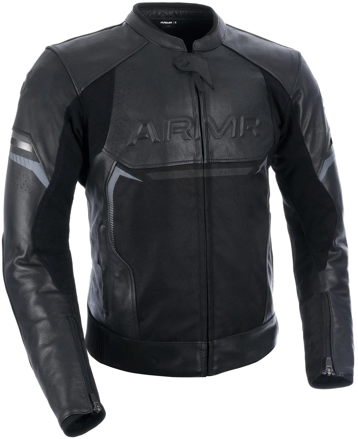 Armr lederjacke raiden 3.0 læderjakke raide 3.0 ms sort gr. 3xl