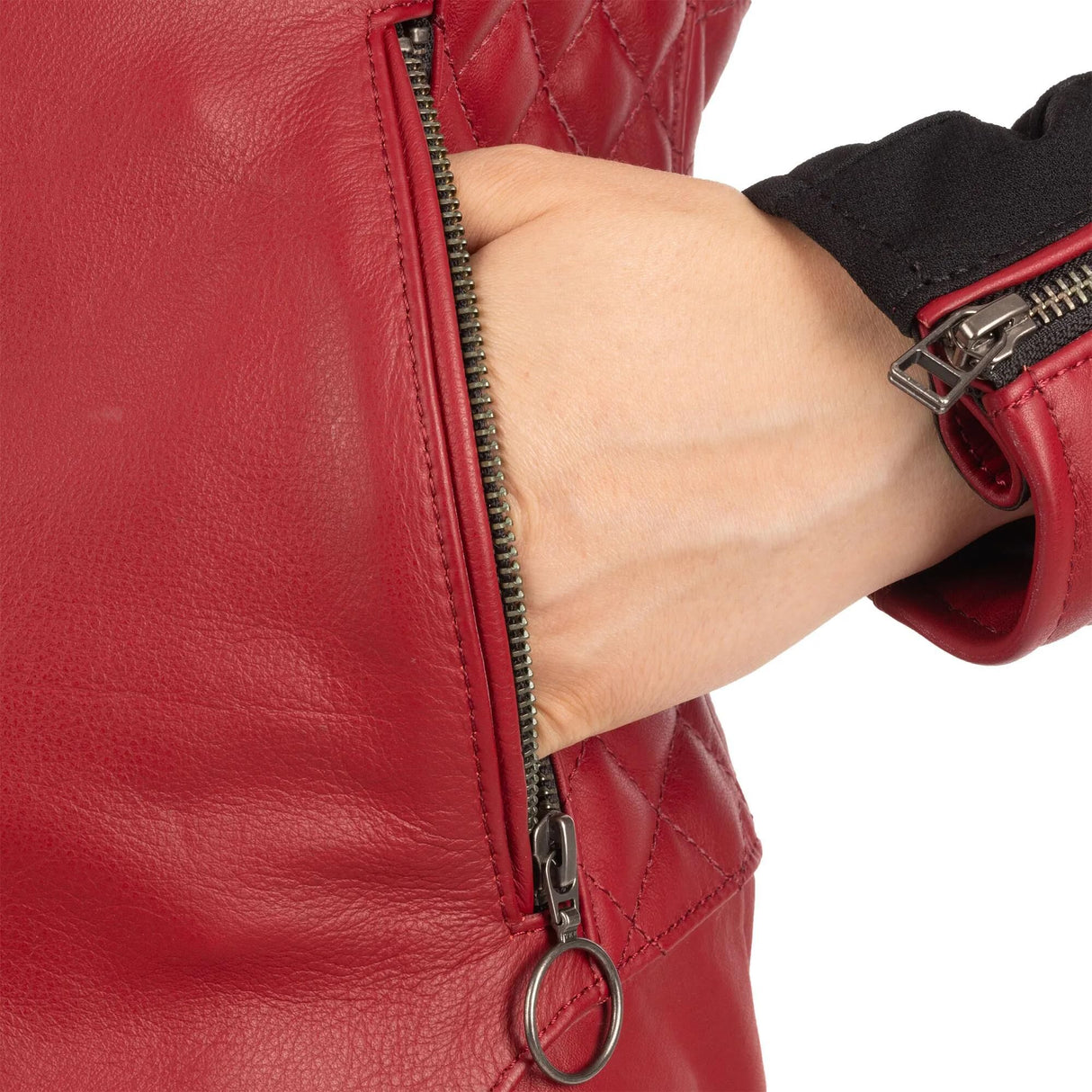 Oxford læderjakke radley læderjakke rad ws red 42