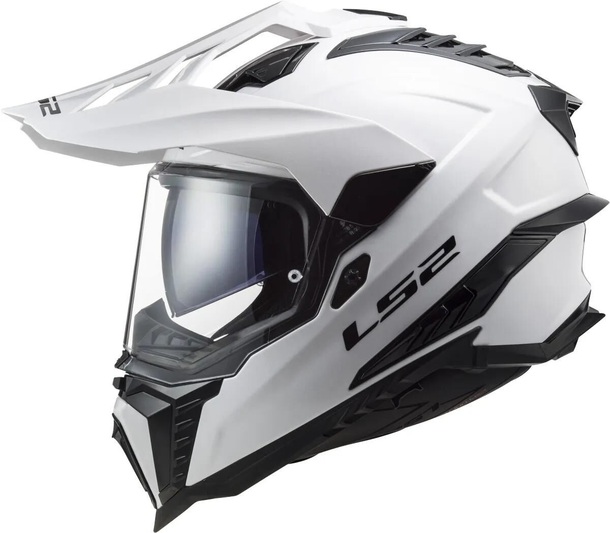 Ls2 enduro hjelm mx701 explorer solid hjelm explorer hvid gr. xxl