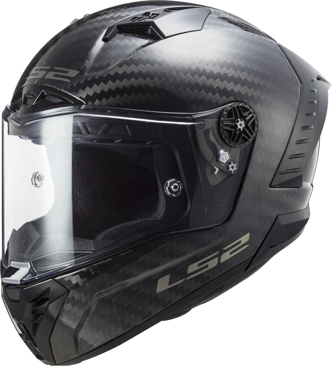 Ls2 helhjelm ff805 thunder carbon solid hjelm thunder carbon black gr. xxl