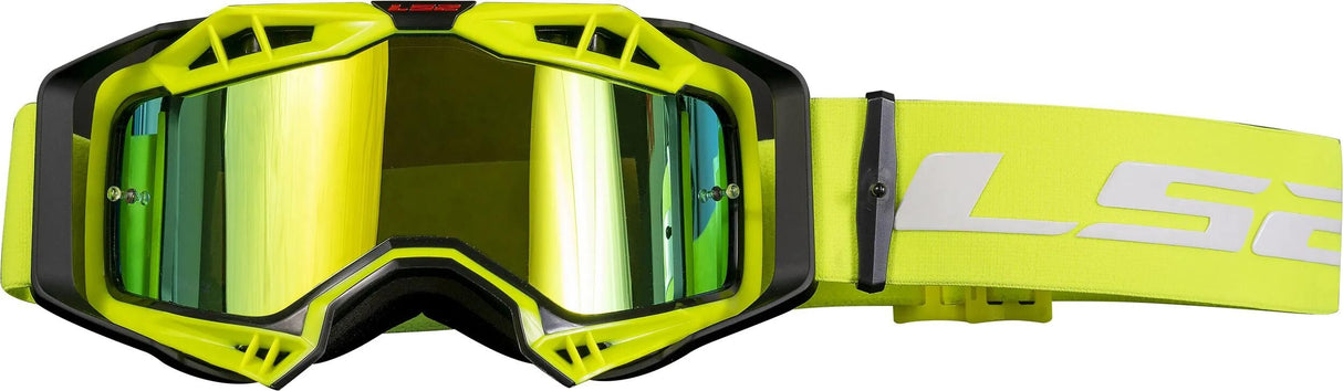 Ls2 motocross briller aura pro briller aura pro sort neon gul