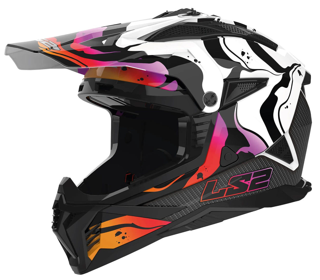 Ls2 motocross hjelm mx708 fast ii wash hjelm mx708 fast ii wash hvid gr. l