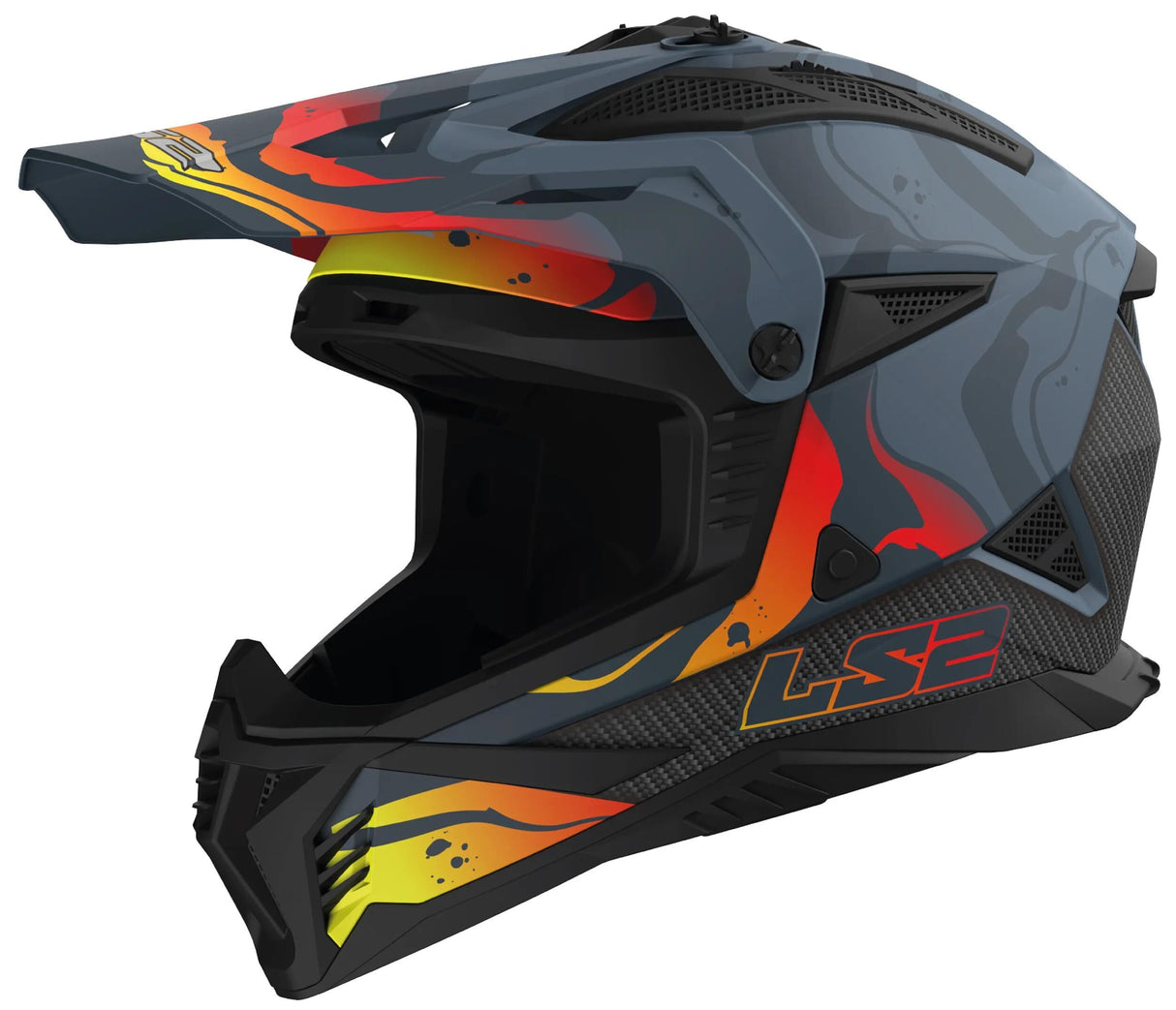 Ls2 motocrosshjelm mx708 fast ii wash hjelm mx708 fast ii wash m. gr gr. l