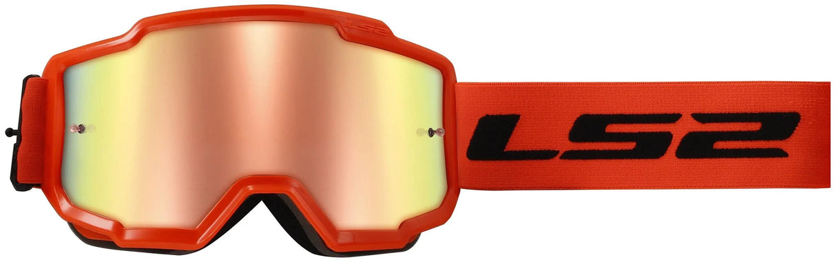 Ls2 motocross briller oplader briller lader neon orange