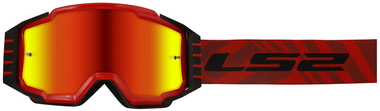 Ls2 motocross goggles oplader pro briller oplader pro rød