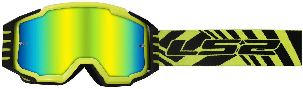 Ls2 motocross goggles oplader pro briller oplader pro neon gul