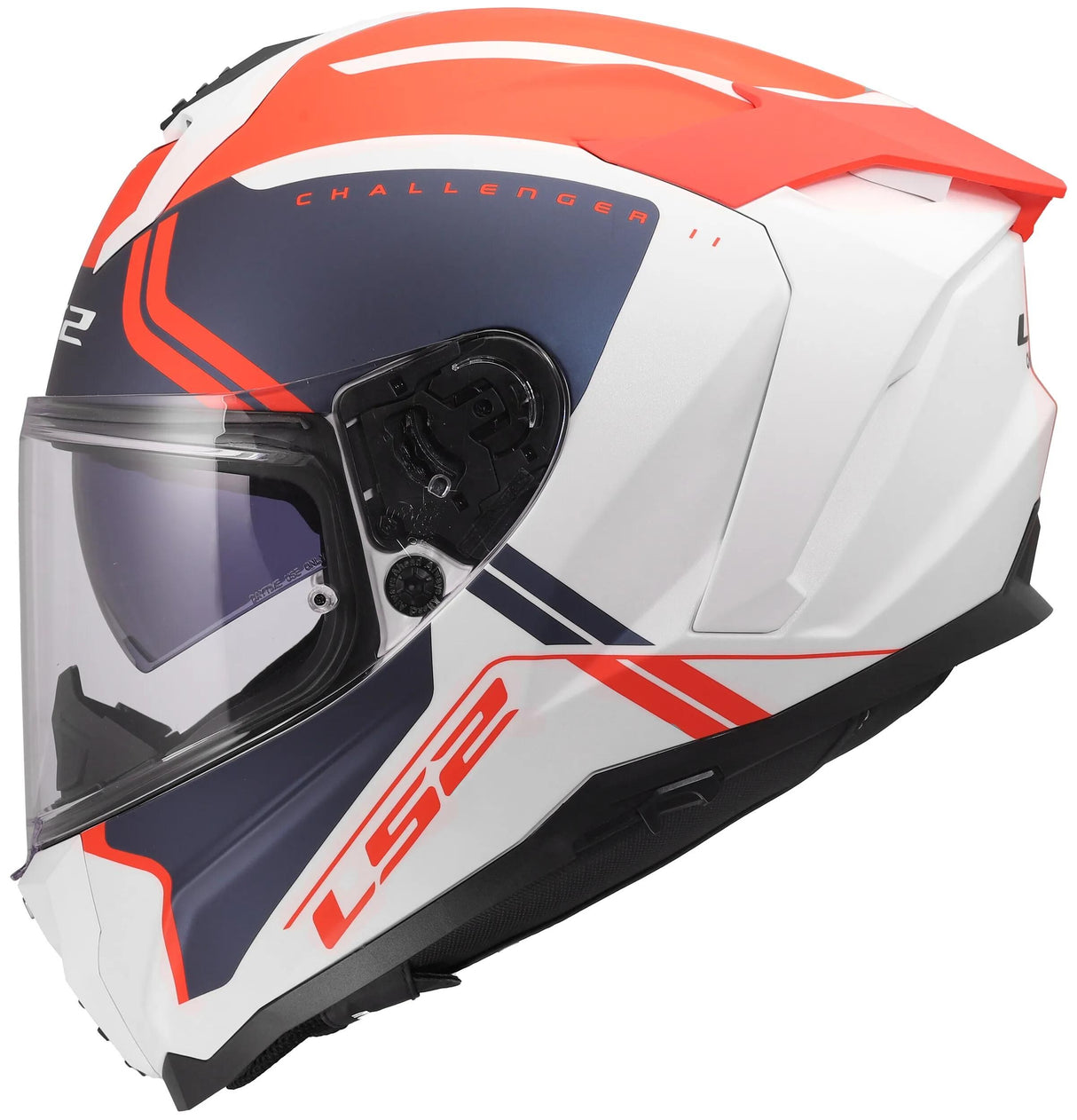 Ls2 helhjelm ff817 challenger ii titan hjelm ff817 challenge ii titanium hvid bl rt s