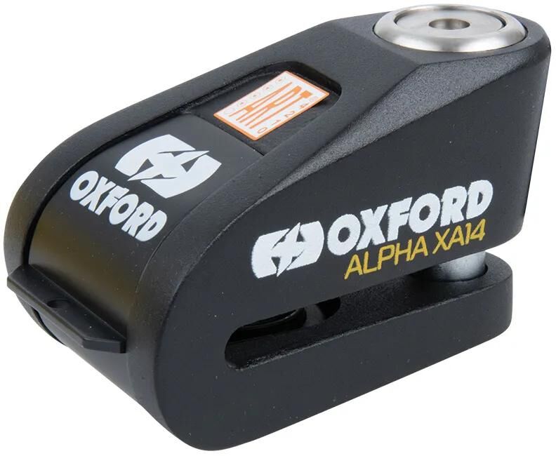 Oxford bremseskivelås alpha xa14 rotorlåse sort sort alarm