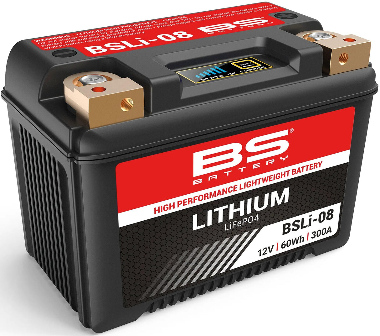 Bs-battery lifepo4 batteri bsli-08 batteri li08 bs lithium