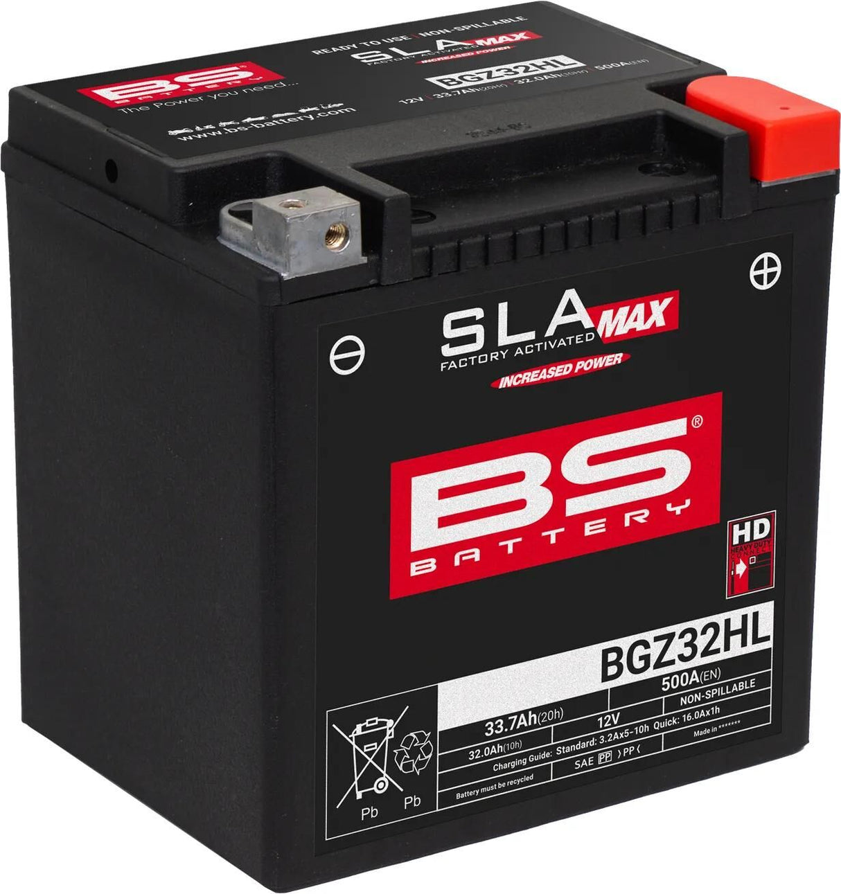 Bs-batteri batteri bgz32hl batteri bgz32hl bs sla-max hd