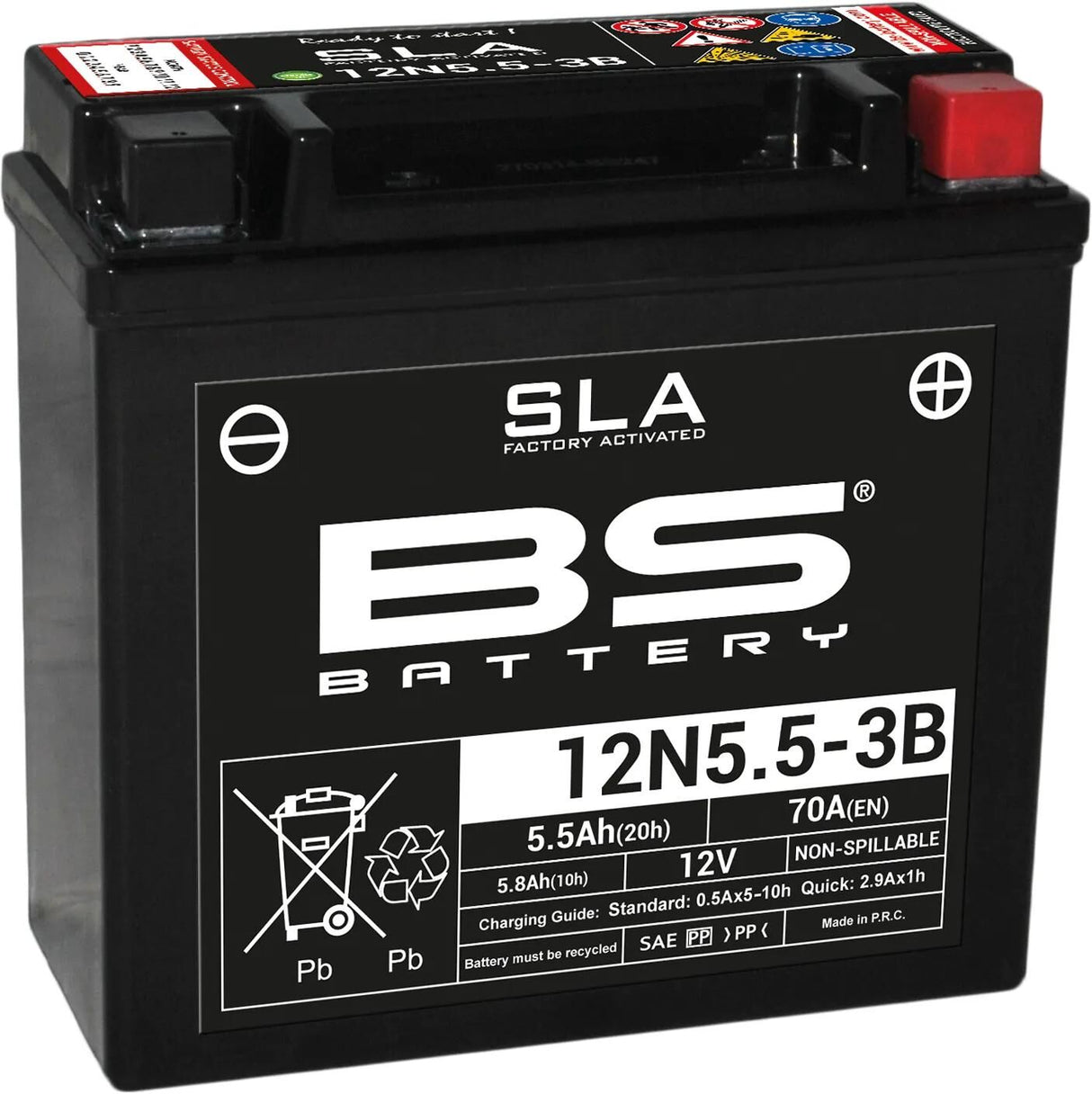 Bs-batteri batteri 12n5.5-3b batteri 12n5.5-3b bs sla