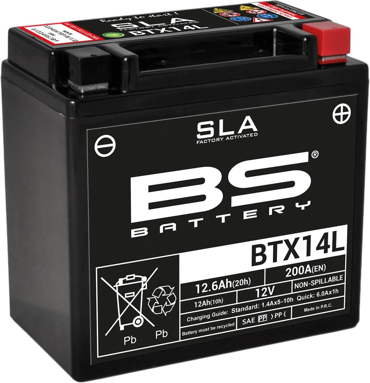 Bs-batteri batteri btx14l batteri btx14l bs sla