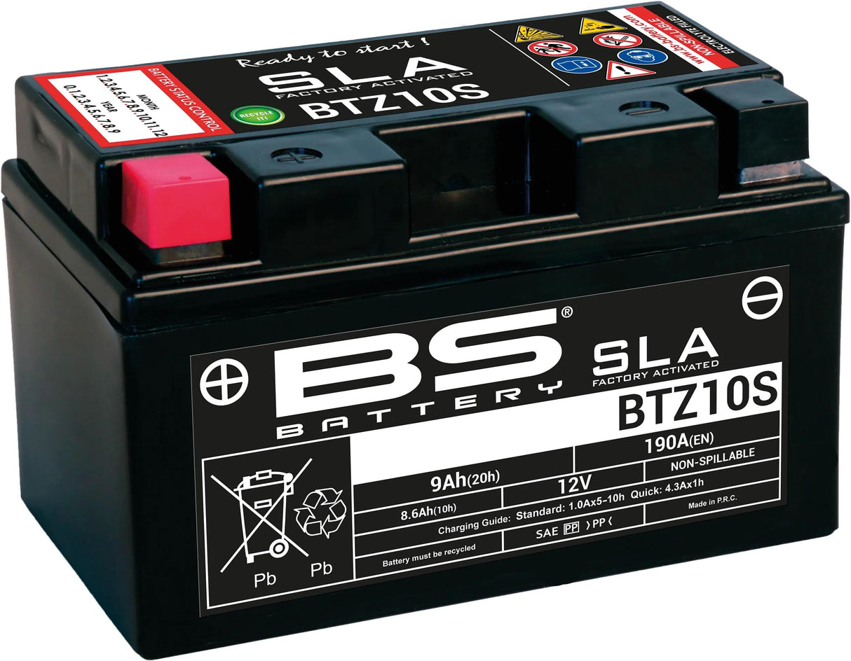 Bs-batteri batteri btz10s btz10s-bs batteri btz10s bs sla