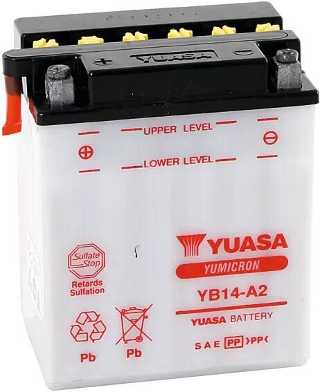 Yuasa batteri yb14-a2 batteri yb14-a2 standard uden sp