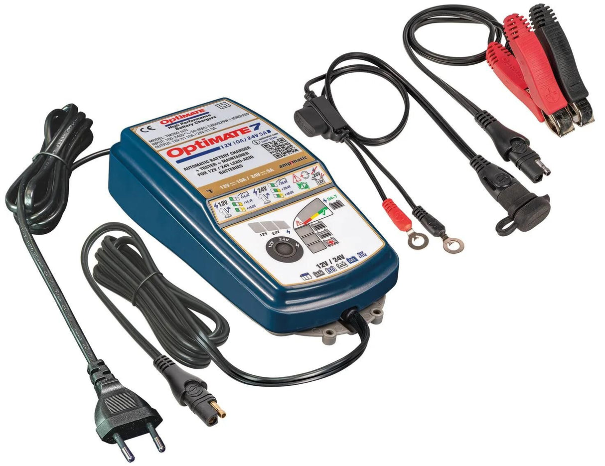 Tecmate batterioplader optimate 7 12v-24v optimate 7 oplader 12v 24v