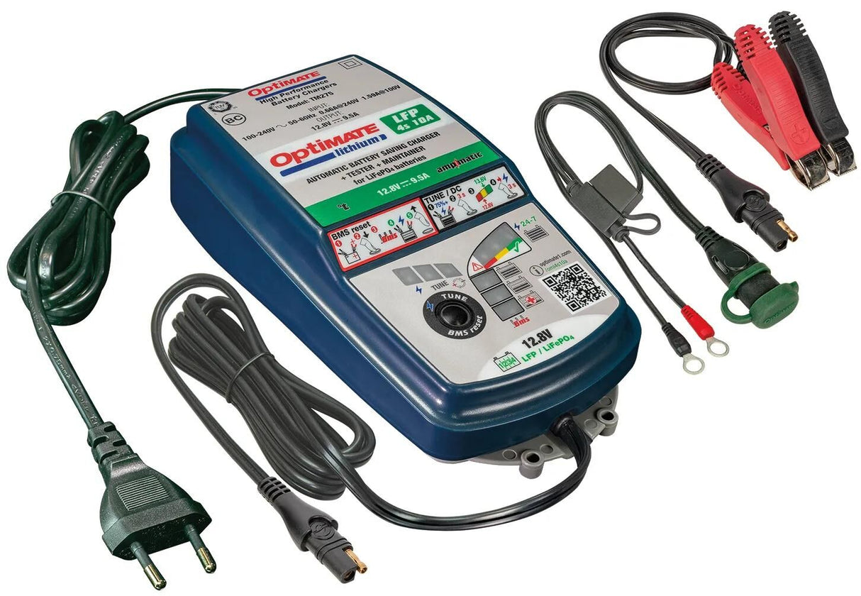 Tecmate batterioplader optimate lithium 4s 10a optimate 4s oplader lithium 9.5a