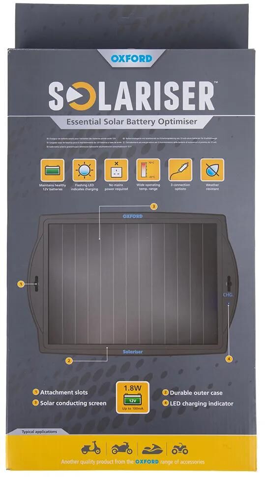 Oxford batterioplader solariser batterioplader solarizer på 949