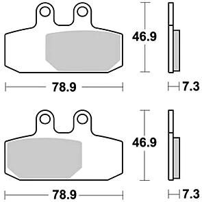 TRW bremseklodser MCB 749 bremseklodser Sinter MCB749SRM