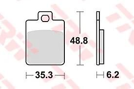 TRW bremseklodser MCB 827 bremseklodser Sinter MCB827SRM