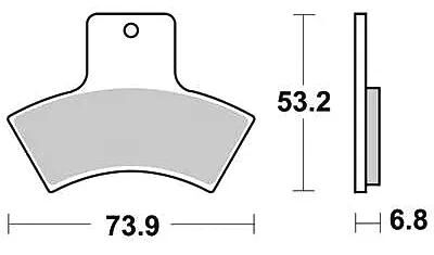 TRW bremseklodser mcb 762 bremseklodser sinter mcb 762 si