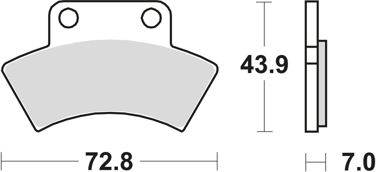 TRW bremseklodser mcb 668 bremseklodser sinter mcb 668 si