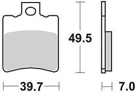 TRW bremseklodser mcb 696 bremseklodser sinter mcb 696 sr
