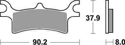 TRW bremseklodser mcb 798 bremseklodser sinter mcb 798 si