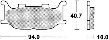 TRW bremseklodser MCB 666 bremseklodser Sinter MCB666SRM