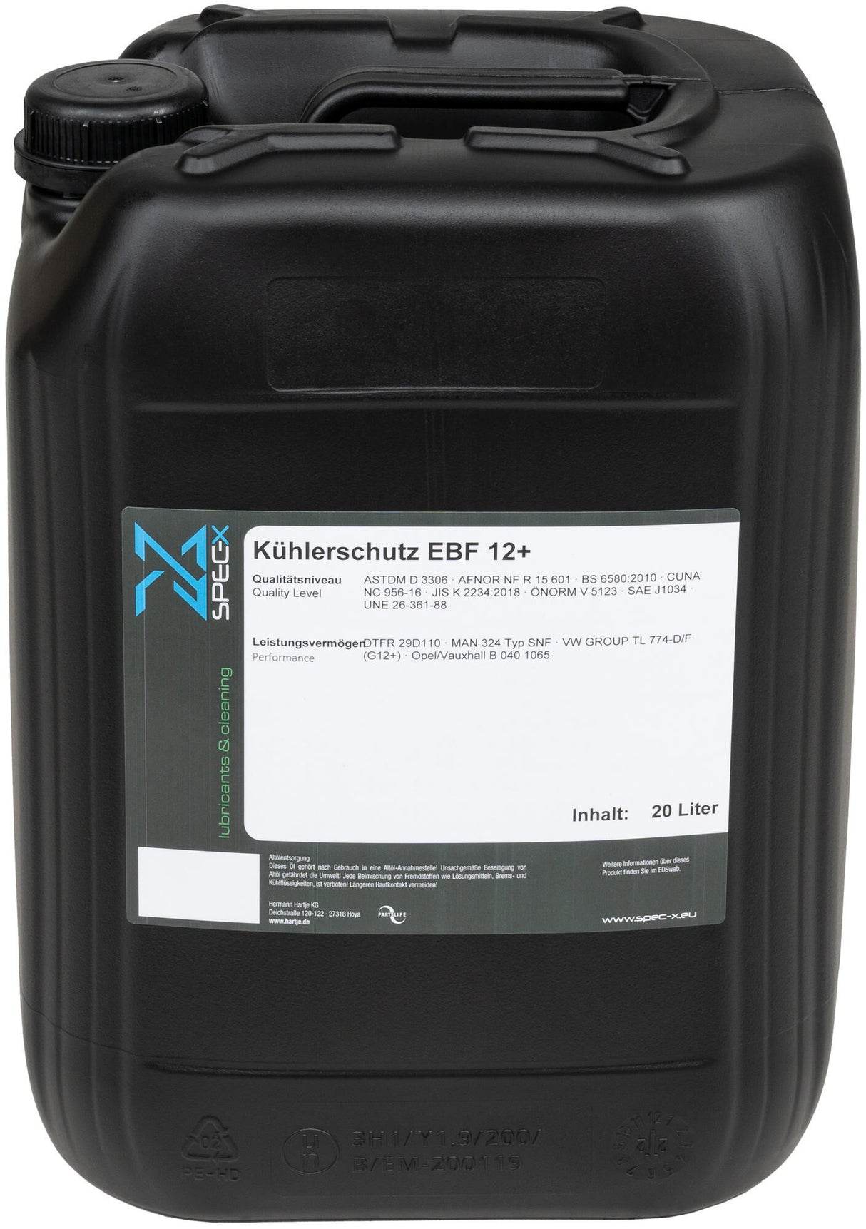 Spec-x kølevæske ebf 12+ kølevæske 20l