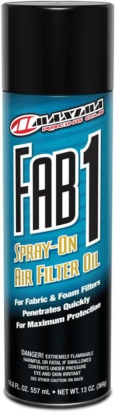 Maxima racing olier luftfilter olie fab-1 stof skum filter spray luftfilter olie maxima 557ml fab-1