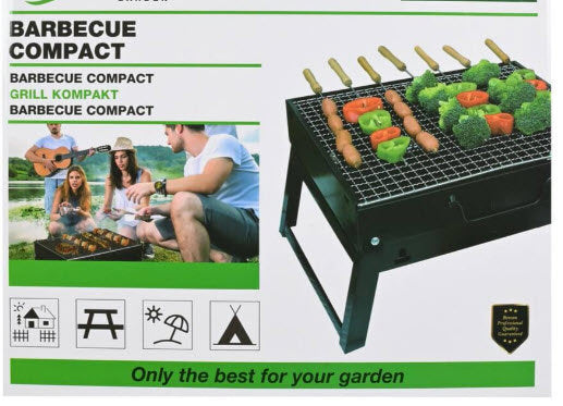 BBQ kompakt med håndtag