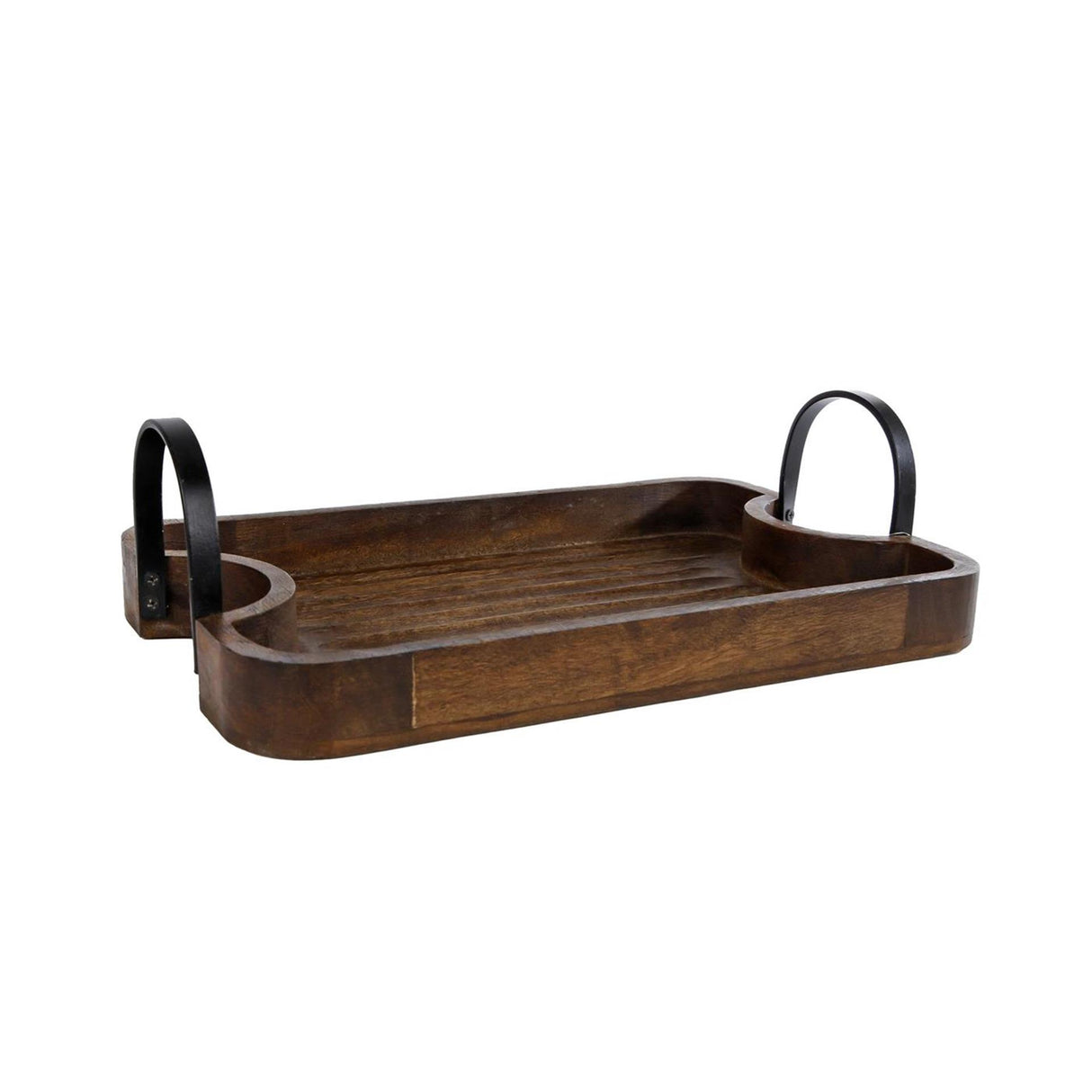 Bakke rob antik brun mango 40x25x6,5cm