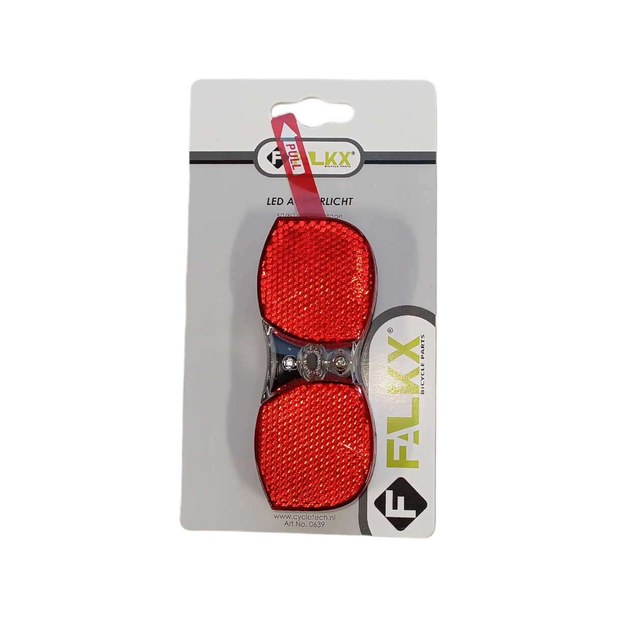 Falkx Led Acterleg. Montering 50 80mm. Inklusive batterier (hængende pakke).