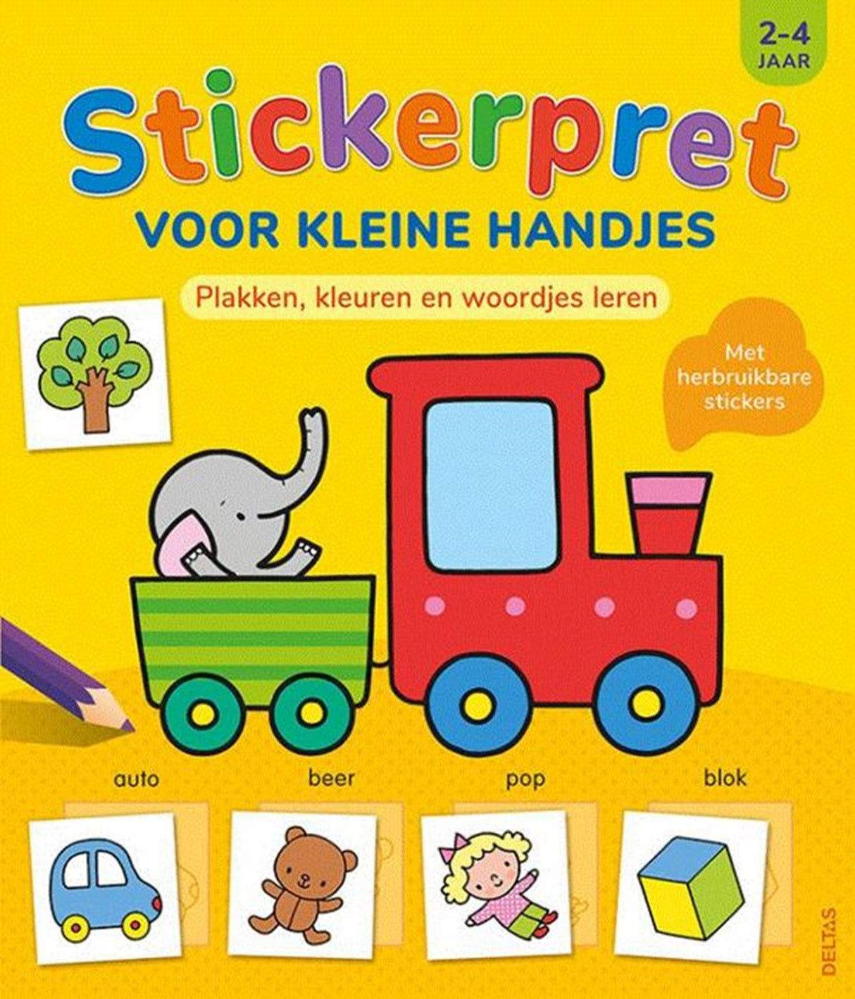 Deltas Sticker Fun til små hænder, 2-4 år