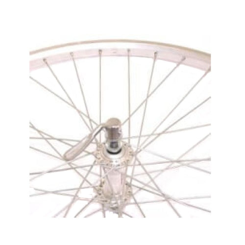 Sunrace forhjul 28 sp. aluminium trek basic sølv dropout hub