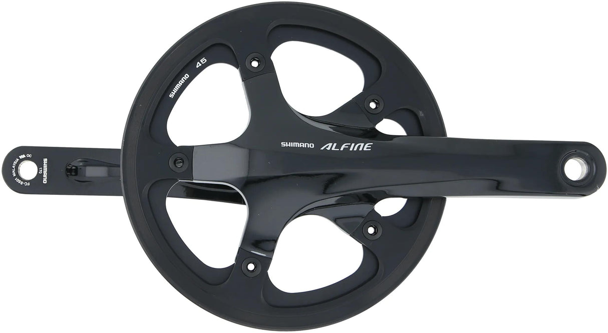 Shimano kranksæt alfine fc-s501 kranksæt shim.alfi.fcs501 45t.170mm ht2 1sp bl.
