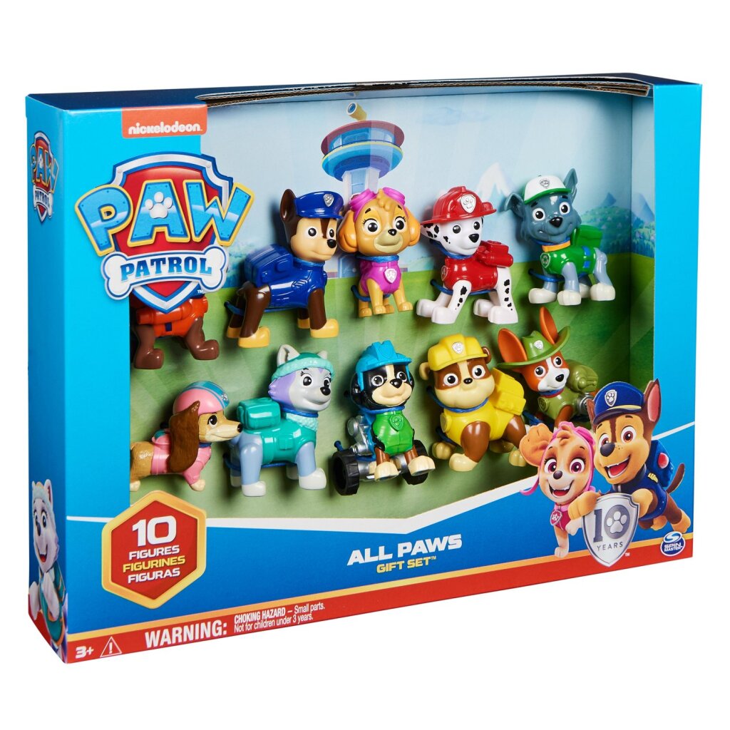Paw patrulje gavesæt 10 figurer