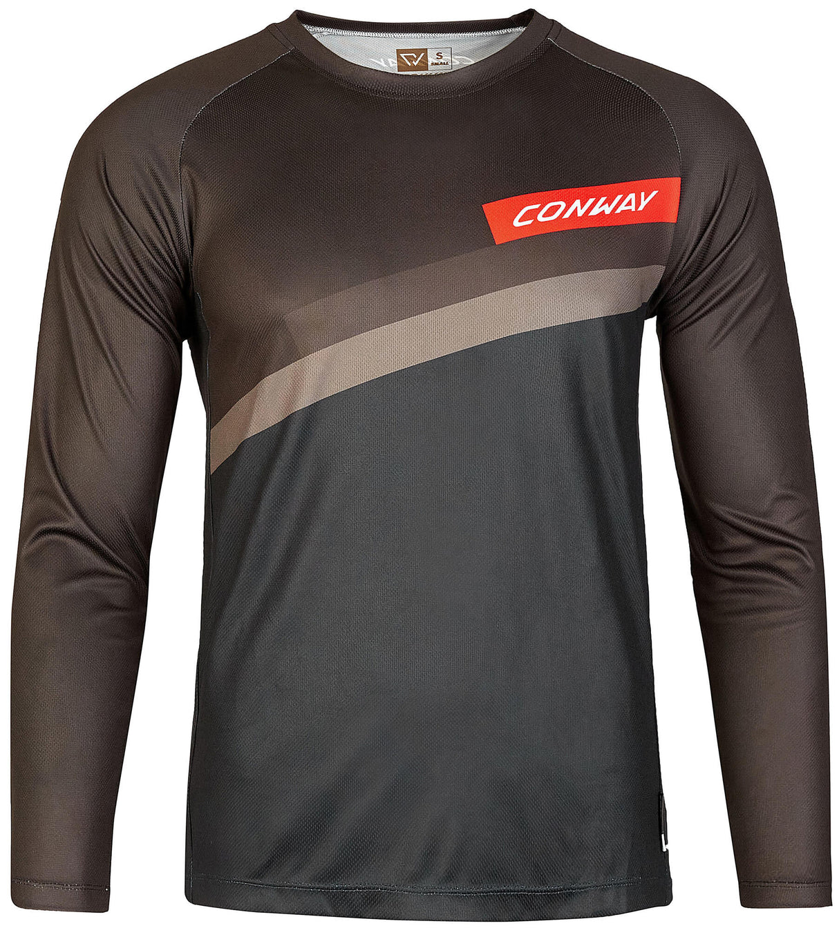 Conway langærmet skjorte ride-t-shirt ls jersey ride-t-shirt ls xxl sort grå