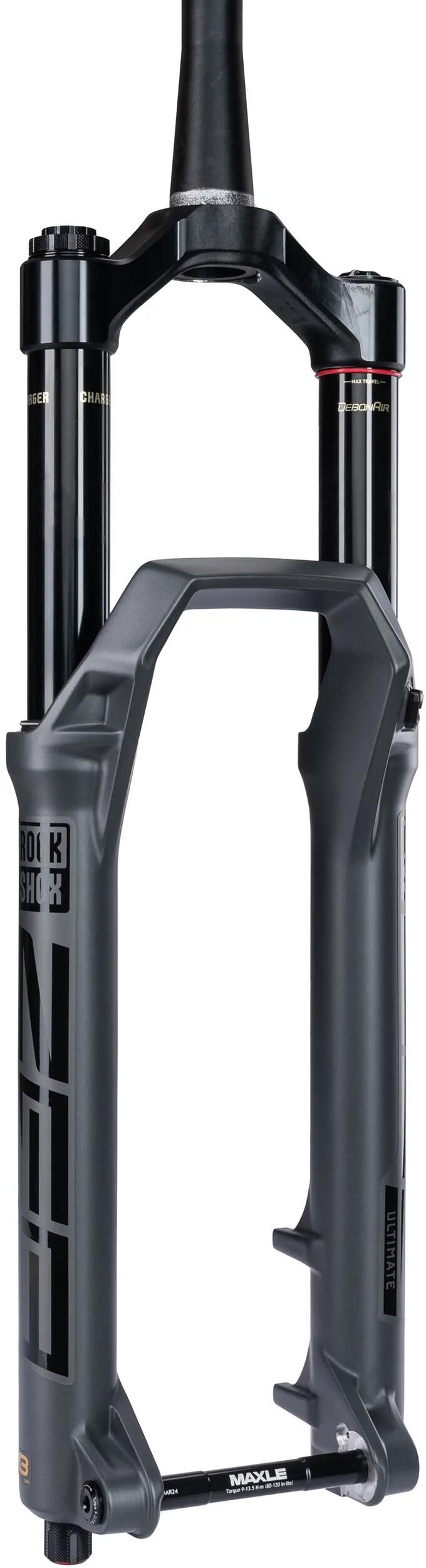 Rockshox federgabel zeb ultimate rc2 susp.gaffel rs zeb ult. rc2 27.5 29 160mm grå