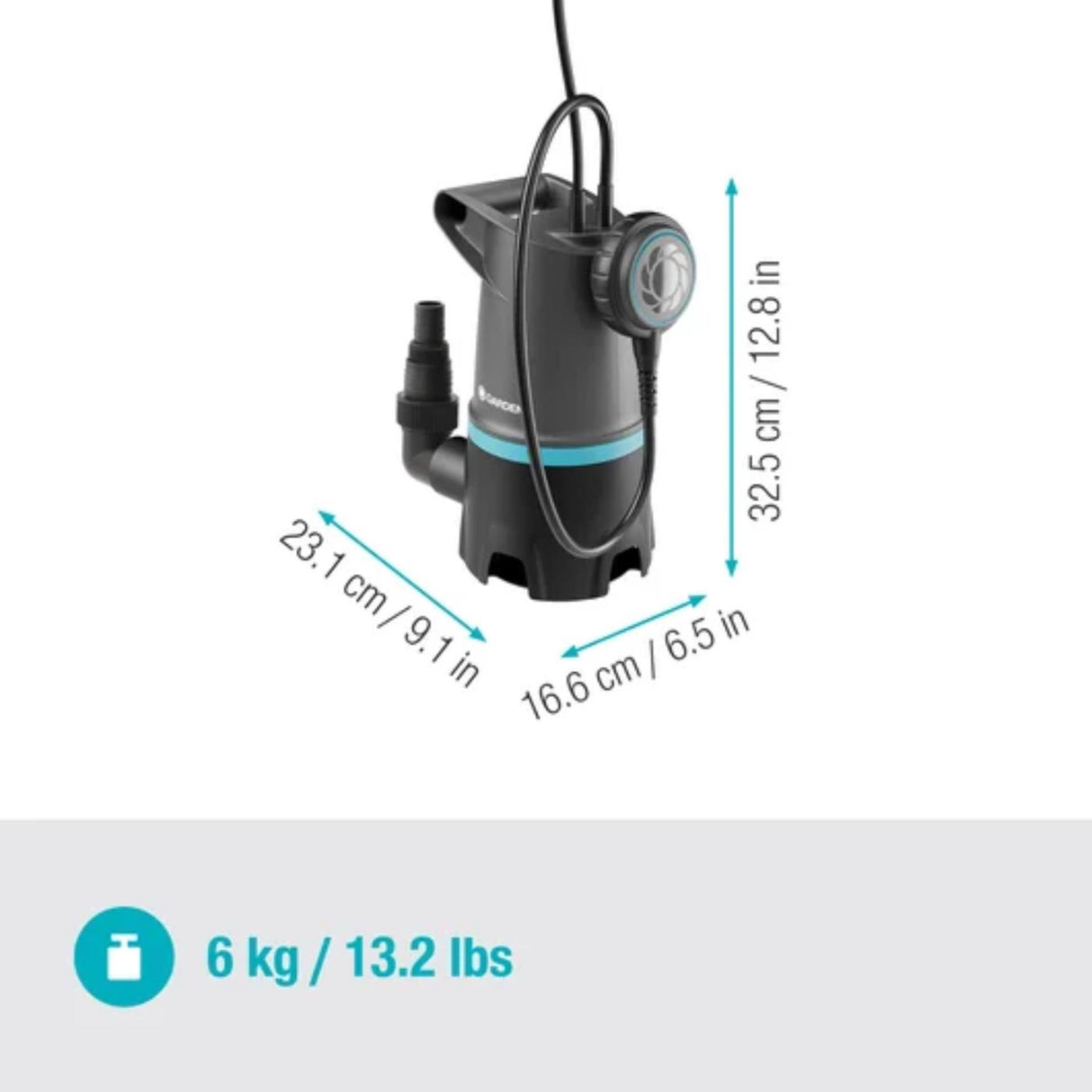 Gardena dykpumpe til snavset vand 20000 basic