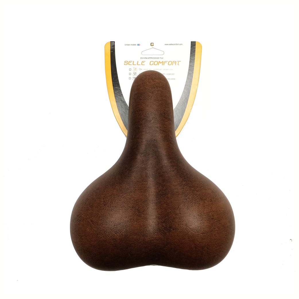 Selle Comfort Saddle City Brown, uden støj