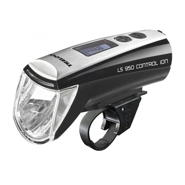 Trelock forlygte ls950 kontrol ion - 70 lux - inkl. holder