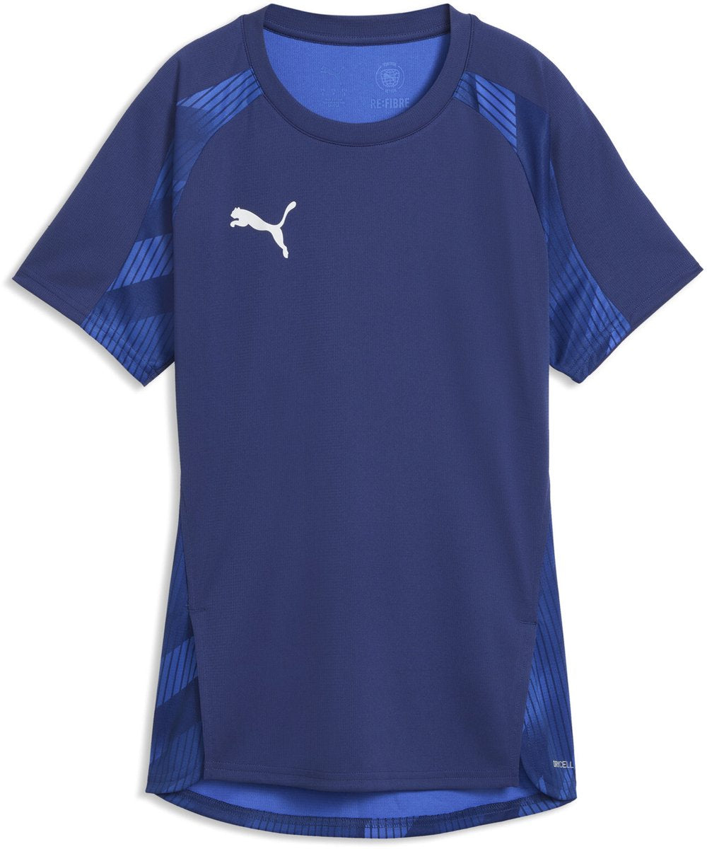 Puma individuel blaze jersey sportstrøje til kvinder - blå juvel - hvid